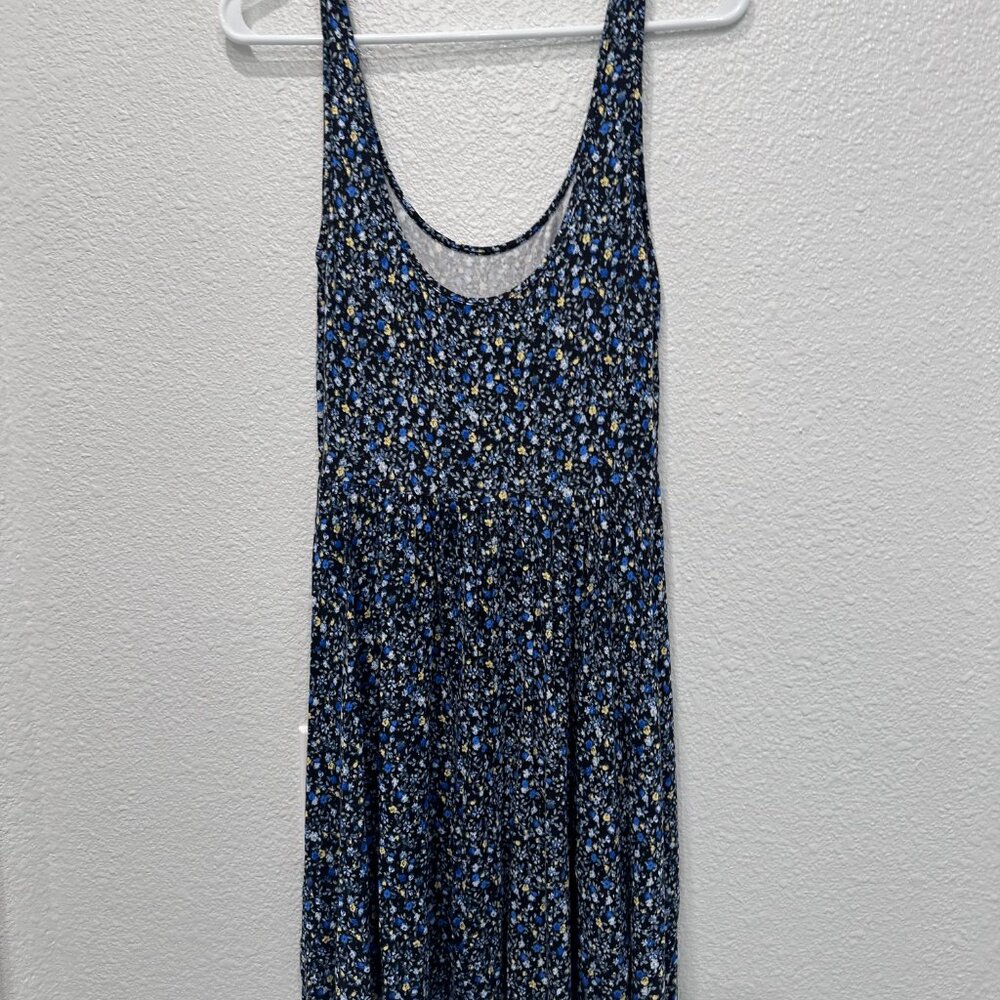American Eagle Blue Floral Scoop Neck Sundress (small) - Picture 2 of 4